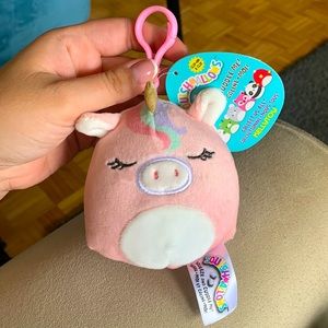 BNWT - Ilene - Unicorn - Clip - Keychain - Squshimallow